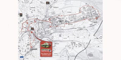 Kaart van die hop on hop off Luxemburg