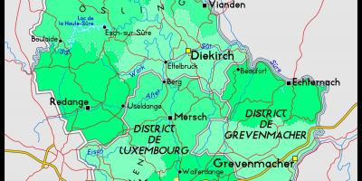 Luxemburg kaart plek